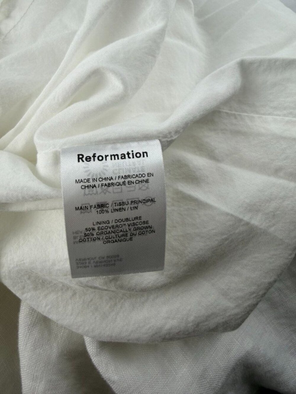 Reformation Yucca Linen Midi Skirt in White Size 4 - Picture 7 of 9